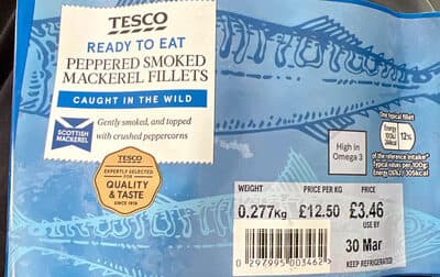 Peppered Smoked Mackerel Fillets