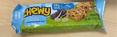 Cookies & Cream Flavored Granola Bar