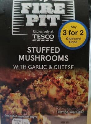 Stuffed Mushrooms With Garlic & Cheese