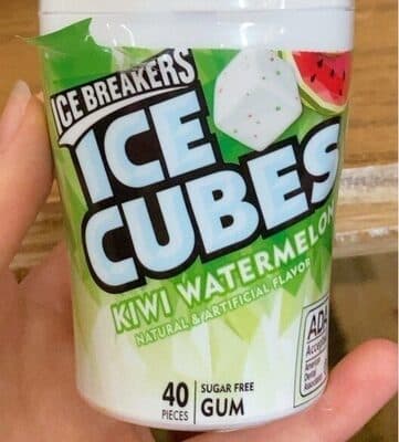 Ice Breakers, Ice Cubes Gum, Kiwi Watermelon