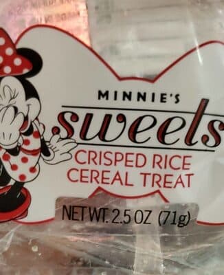 Minnie's sweets crisped rice cereal treat