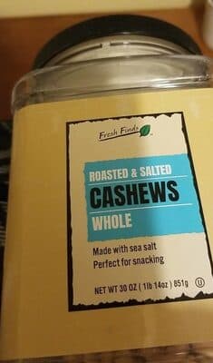Roasted And Salted Cashews