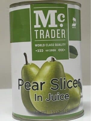Pear slices