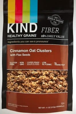 Kind Healthy Grain Cinnamon Oat Clusters Granola With Flax Seeds