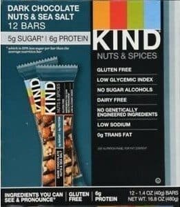 Protein Bars, Dark Chocolate Nuts & Sea Salt