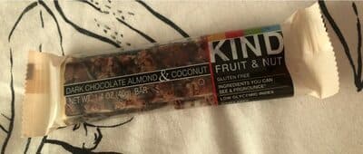 Fruit & Nut Bar, Dark Chocolate Almond & Coconut