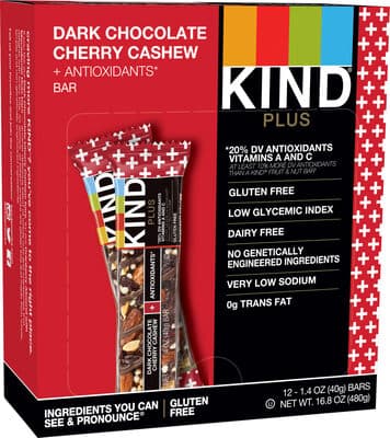 Dark Chocolate Cherry Cashew Bars
