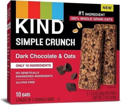Dark Chocolate & Oats Simple Crunch Granola Bars