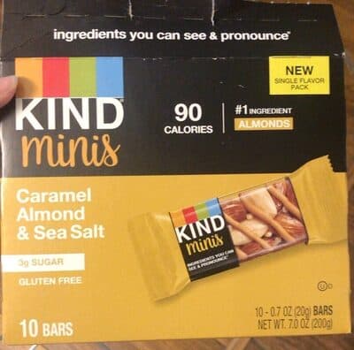 Caramel Almond & Sea Salt Minis Bars