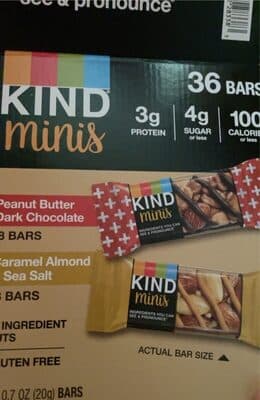 Kind Minis Peanut Butter Dark Chocolate Caramel Almond & Sea Salt Bars