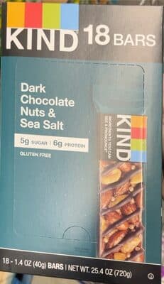 Kind Bars dark chocolate nuts & sea salt