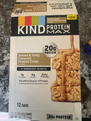 Hind protein max sweet and salty caramel peanut crisp