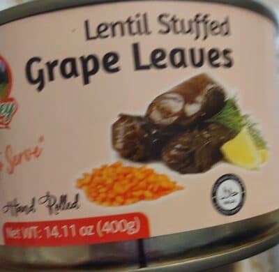 Balkan Valley Lentil Stuffed Grape Leaves