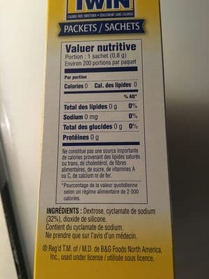 Calorie Free Sweetener Packets