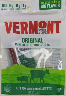 Cracked Pepper Beef & Pork Sticks