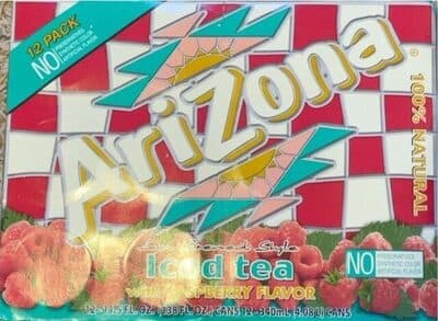 Sun Brewed Style Iced Tea with Raspberry Flavor