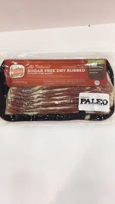 Sugar Free Dry Rubbed Uncured Pork Bacon