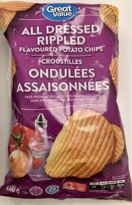 Rippled All Dressed Flavoured Potato Chips