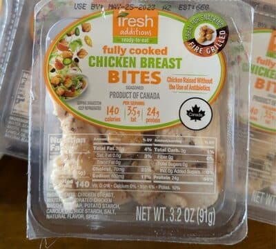 Fully Cooked Chicken Breast Bites
