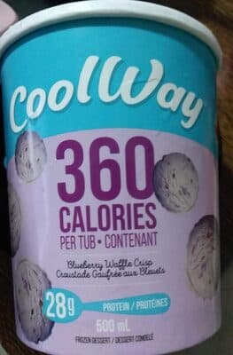 Blueberry Waffle Crisp Frozen Dessert
