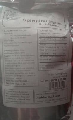 Organic Spirulina