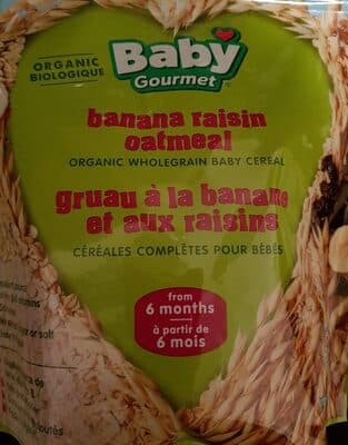 Gruau Bananes Raisins