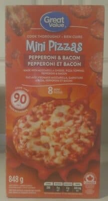 Pepperoni & Bacon Mini Pizzas