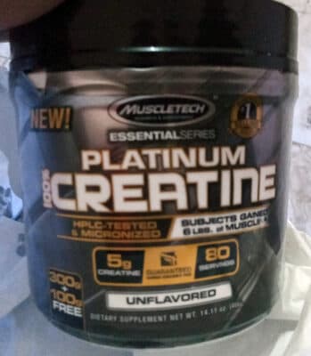 MuscleTech Essential Series Platinum 100% Creatine Unflavored