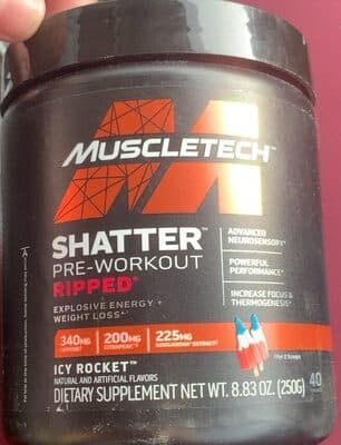 shatter pre-workout ripped