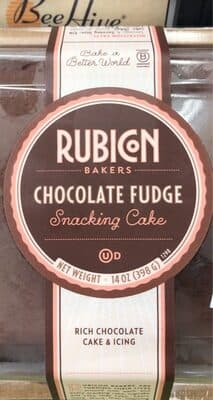 Chocolate fudge snacking cake