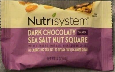 Dark chocolate sea salt nut square