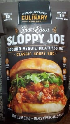Classic Honey BBQ Sloppy Joe Ground Veggie Meatless Mix