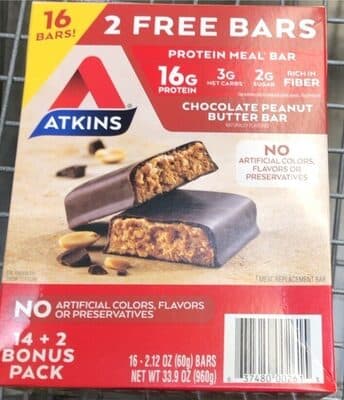 Chocolate Peanut Butter Protein Meal Bars