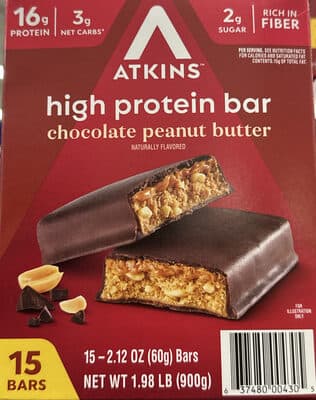 High Protein Bar Chocolate Peanut Butter