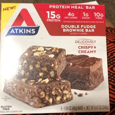 Double Fudge Brownie Flavored Protein Meal Replacement Bar