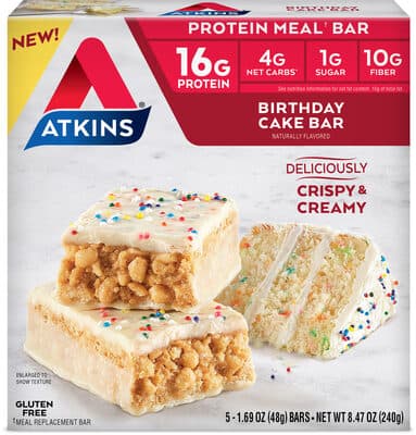 Atkins Birthday Cake Protein Meal Bar