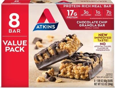 Chocolate Chip Granola Protein-Rich Meal Bar