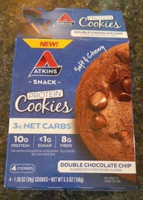 Double Chocolate Chip Flavored Protein Cookies