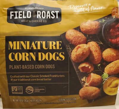 Miniature Plant-Based Corn Dogs
