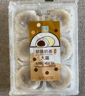 Bubble Milk Tea Flavored Mochi