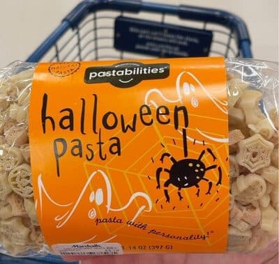 Halloween funshaped pasta