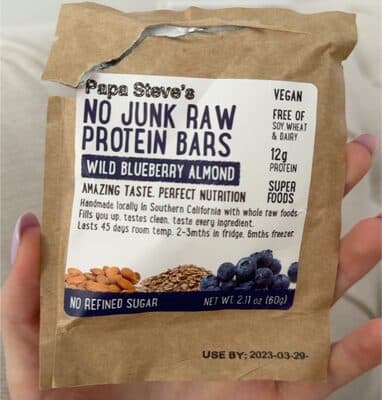 No Junk Raw Protein Bars