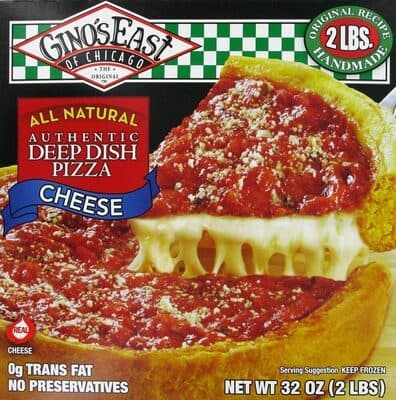 Deluxe Cheese Gooey Mozzarella Cheese Deep Dish Pizza