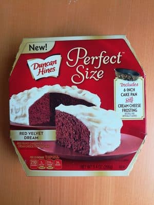 Duncan Hines Perfect Size Red Velvet Cake Mix & Cream Cheese Frosting Mix