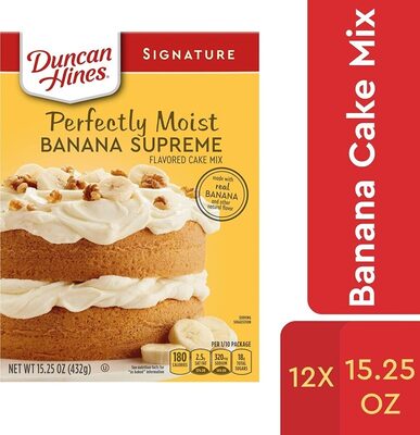Perfectly Moist Banana Supreme Flavored Cake Mix