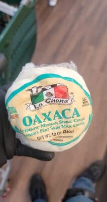OAXACA AUTHENTIC MEXICAN STRING CHEESE, SEMISOFT PART SKIM MILK CHEESE