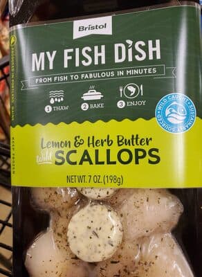 Fish Dish - Lemon & Herb Butter Scallops
