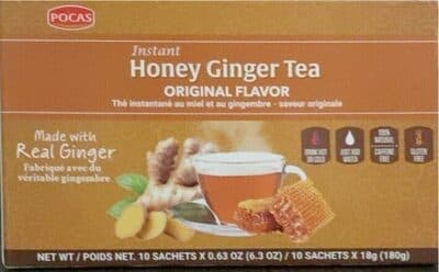 Original Flavor Instant Honey Ginger Tea Sachets