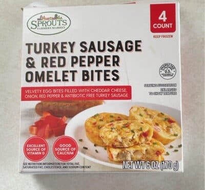 Turkey Sausage & Red Pepper Omelet Bites