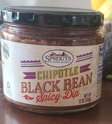 Chipotle black bean dip